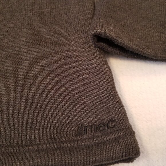 MEC Polartec Fleece Grey Women Half Zip Sweater Knit Pullover with Collar Medium - Picture 6 of 9